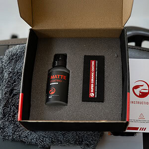 Matte ceramic coating unboxing