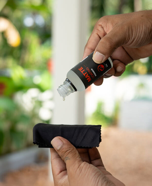 Matte ceramic coating application