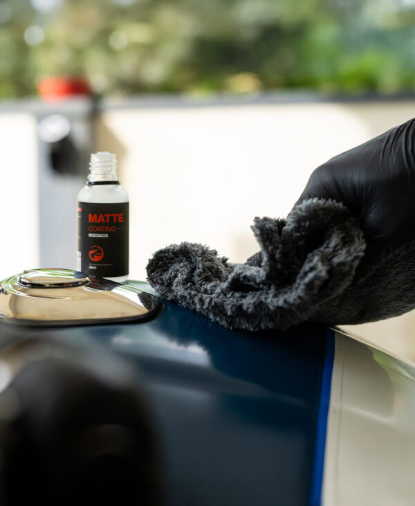 Matte ceramic coating application step 2