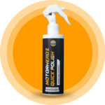 Super Ceramic Coating after care kit contents showing quick detailer spray, microfiber cloth and maintenance tools