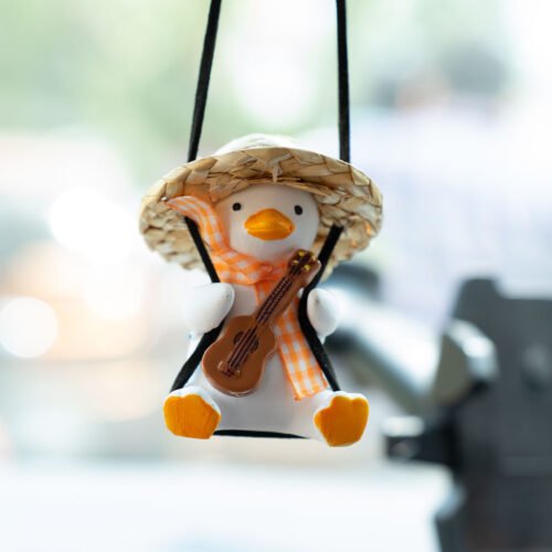 Adorable Swinging Duck Car Rear View Mirror Pendant photo review