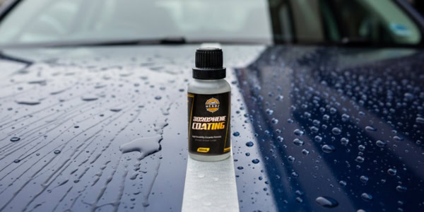 Car panel with Borophene coating finish