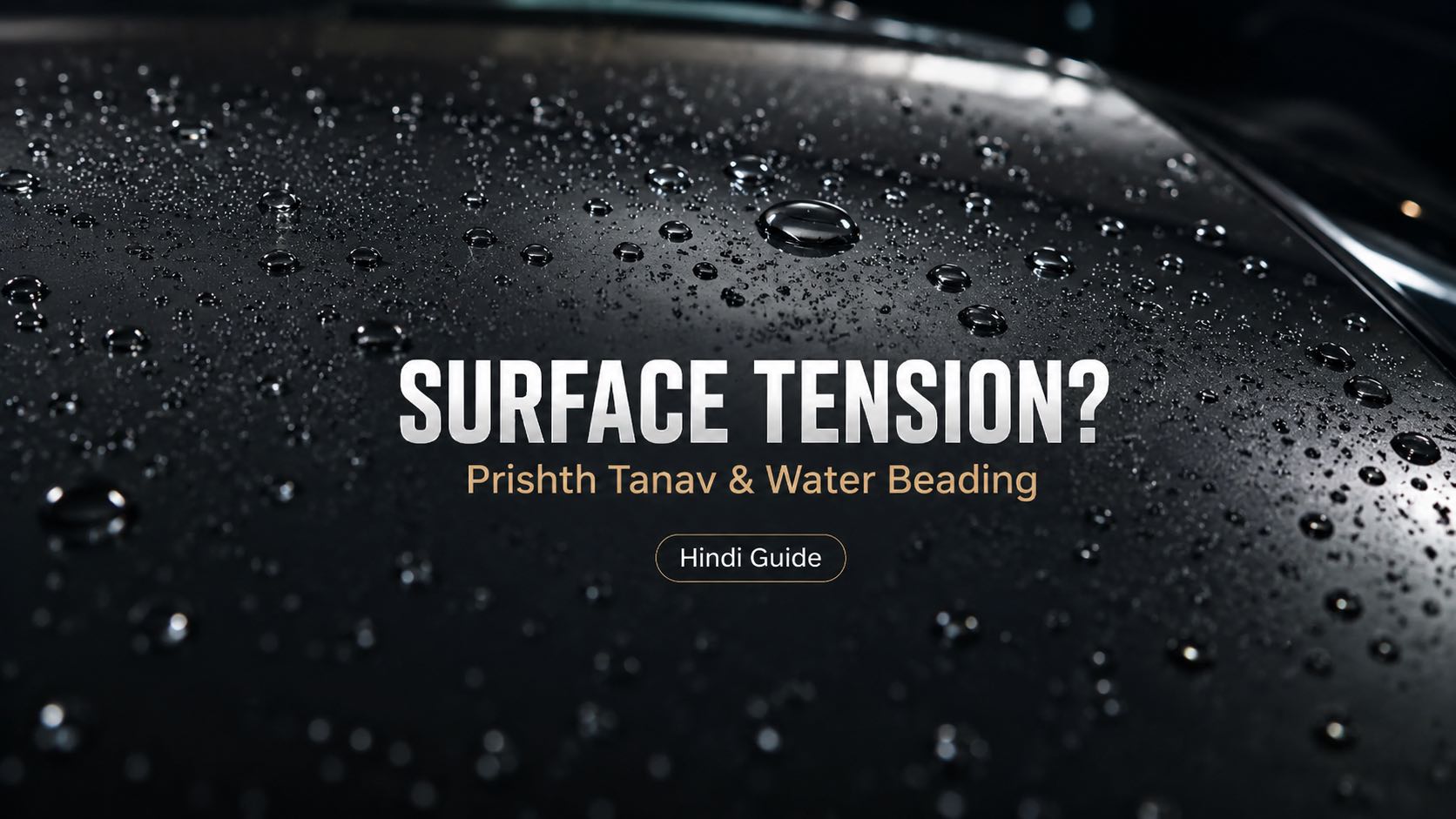 Super Ceramic Coating Water Beading