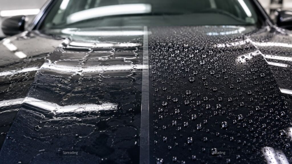 Super Ceramic Coating Water Beading