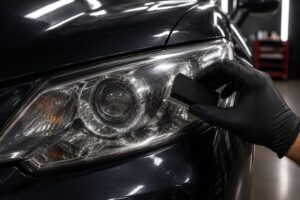 Super Ceramic Coating headlight sealant removal